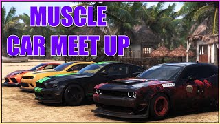 Muscle Cars Meet up With TonYStarKGaminG amp Crew Forza Horizon 5 [upl. by Hebert]