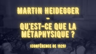 MARTIN HEIDEGGER  QUESTCE QUE LA MÉTAPHYSIQUE  LIVRE AUDIO [upl. by Perri]