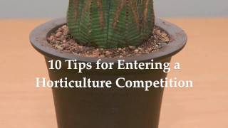 Tips for Entering a Horticulture Competition [upl. by Avert]