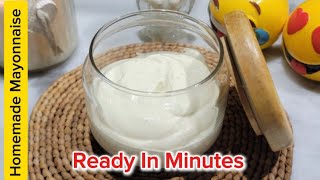 easy mayonnaise recipe  homemade mayonnaise how to make mayonnaise [upl. by Alayne]