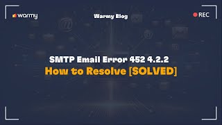 SMTP Email Error 452 422  How to Resolve SOLVED [upl. by Fen]