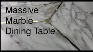 Massive Round Marble Dining Table Top [upl. by Poler]