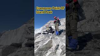 Crampones Point Of Island Peak shorts shortvideo viralvideo islandpeak reels mountainpeaks [upl. by Alyda315]