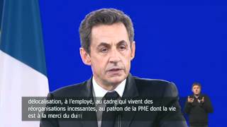 Discours de Nicolas Sarkozy à Villepinte [upl. by Danaher317]