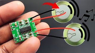 Piezoelectric effect  Connect with PAM 8403 5v  amplifier [upl. by Eelac728]