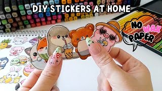 HOW TO MAKE STICKERS ✨️STEP BY STEP✨️ without baking paper [upl. by Neetsirk664]