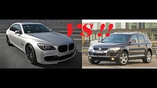 VW Touareg VS Bmw Serie 7 autoroute Maroc Vmax 200kmh [upl. by Cleveland]