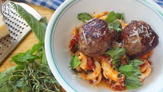 The Ultimate Keto Spaghetti and Meatballs  Keto Recipes  Headbangers Kitchen [upl. by Hannibal882]