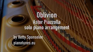 Oblivion Astor Piazzolla PianoTuneseu [upl. by Kazmirci]