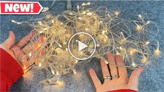 Look How I Recycle Christmas Lights 2 Amazing Crafts [upl. by Enelia]