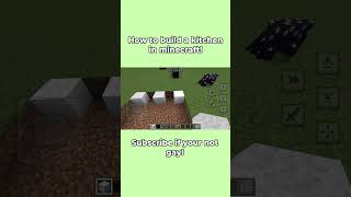 HOW TO BUILD A KITCHEN IN MINECRAFT minecraft shortsvideo shorts [upl. by Tallou]