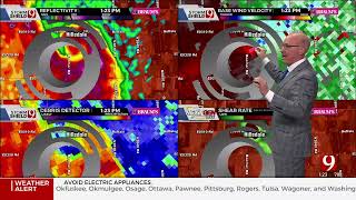 David Payne Tracks Tornado In Garfield County Okla April 27 2024 [upl. by Aleris]