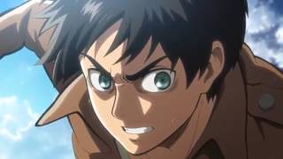 Attack on Titan  Eren vs The Colossal Titan Full Fight English Dub [upl. by Kinemod477]