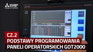 Podstawy programowania paneli operatorskich serii GOT2000 cz 2 [upl. by Nauqet]