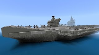 Minecraft HMS Queen Elizabeth Aircraft Carrier [upl. by Ynnus175]