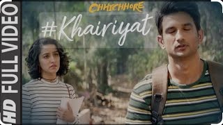 Full song KHAIRIYAT I CHHICHHORE I Vikash Sherawat Sushant Shraddha l Pritam l Arijit Singh [upl. by Yrtnahc444]