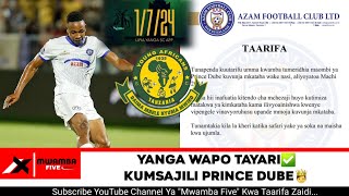 🚨DEAL DONE✅ YANGA WAPO TAYARI KUMSAJILI PRINCE DUBE🤴BAADA YA KUMALIZANA NA RASMI NA AZAM FC [upl. by Nylarac359]