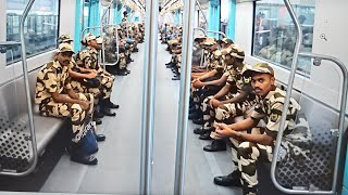 PreTrial run of Mumbais First Underground Mumbai Metro Line3 from BKC to Aarey Depot [upl. by Asirem]