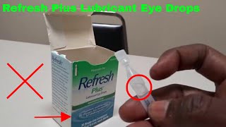 ✅ How To Use Refresh Plus Lubricant Eye Drops Review [upl. by Grous]