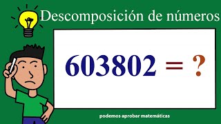 DESCOMPOSICIÓN de NÚMEROS en 1º 2º 3º 4º 5º y 6º de EDUCACIÓN PRIMARIA [upl. by Lipson]