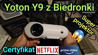 Test projektora Led z Biedronki Yoton Y9 z certyfikatem Netflix Prime Video [upl. by Ailsa]