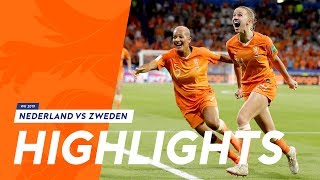 Highlights OranjeLeeuwinnen  Zweden 372019 WK 2019 [upl. by Crain542]