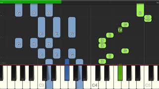 Larry Morey  HeighHo  Easy Piano with Chords [upl. by Mcwherter]