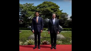 Visita Oficial Emir de Catar a Costa Rica [upl. by Toms]