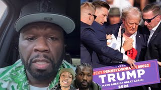 50 Cent Meek Mill amp Rappers REACT To Donald Trump SHOOTING In ASSASSINATION Attempt “HE [upl. by Bidget135]