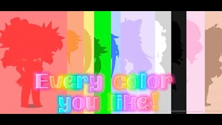 Every color you like Five Nights at Freddy’s Sister Location Gacha Club [upl. by Acilejna141]