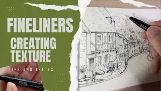 Try these TRICKS for drawing with Fineliner Pens [upl. by Marv]