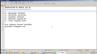 Instalar de Oracle XE 11g [upl. by Aiken]