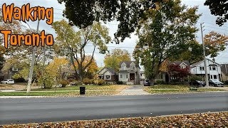 Walking McRae Drive in East York Toronto’s Leaside Neighbourhood on Halloween 2024 [upl. by Bittner]