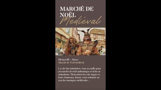 Marché de Noël médiéval de Ribeauvillé en Alsace [upl. by Zarah]