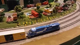 NS 8098 train at the train show ho scale [upl. by Hsemar]