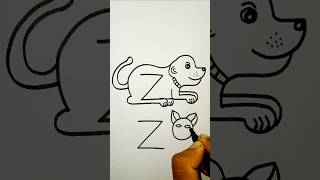 Drawing Pictures Easy From Letter ZZ DRAWING shorts easydrawing viral art howtodraw tipsclub [upl. by Virg]