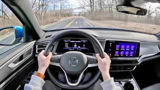 2024 Volkswagen Atlas Cross Sport SEL Premium RLine  POV Driving Impressions [upl. by Deys469]