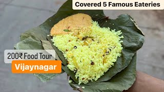 200₹ Food Tour Vijaynagar  Food Walk Covering Famous Pitstops in and Around Vijaynagar  MonkVlogs [upl. by Dippold]