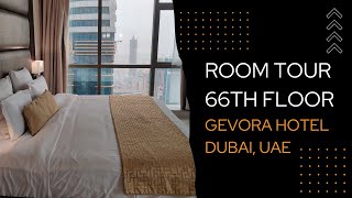 Gevora Hotel the TALLEST hotel in the world  ROOM TOUR 66th floor  Dubai UAE gevorahotel gevora [upl. by Tan50]