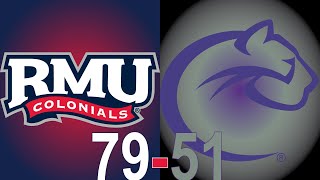 Robert Morris vs Chatham Mens Basketball Highlights 111024 [upl. by Shabbir]