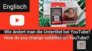 YouTube Untertitel subtitles  automatisch übersetzen automatically translate Englisch English [upl. by Debora394]