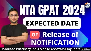 GPAT 2024 EXAM EXPECTED DATE  CHECK COMPLETE DETAILS [upl. by Eedrahs68]