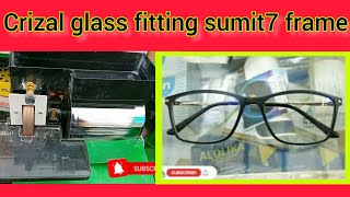 ESSILOR CRIZAL PREVENCIA LENS  SUMIT7 branded full frame  manual fitting process [upl. by Kerin858]