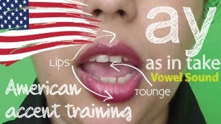 American Accent Training  Part 02  Vowel sound AY  Free English Lesson  ESL [upl. by Ttelracs]