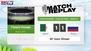 Algérie  Russie  Le Match Replay avec le son RMC Sport [upl. by Cacilie]