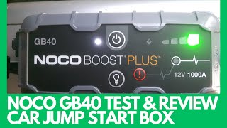 NOCO Boost Plus GB40 1000 Amp 12 Volt Lithium Jump Starter TEST amp REVIEW [upl. by Randell]