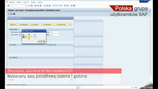 SAP  planowanie zadania w tle [upl. by Atinad]