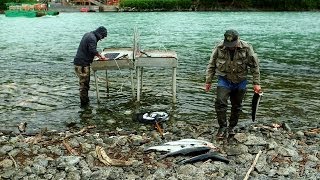 Combat fishing on Alaskas Kenai Peninsula [upl. by Yole]