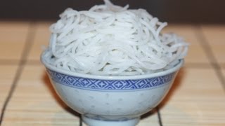 Make Perfect Rice Vermicelli for Asian Dishes Cach Luoc Bun [upl. by Jelks]