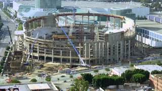 STAPLES Center Construction Timelapse [upl. by Lerraj]